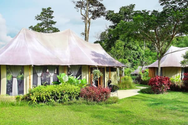 Tiarasa Escapes luxury safari tents lush garden rainforest Janda Baik